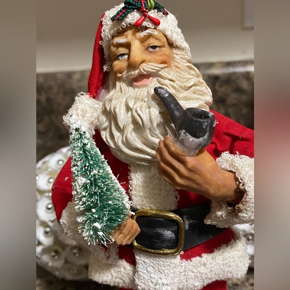 🎄Vintage Paper Mache Clothtique Santa Figurine Christmas Tree Holiday Decor - Picture 3 of 5